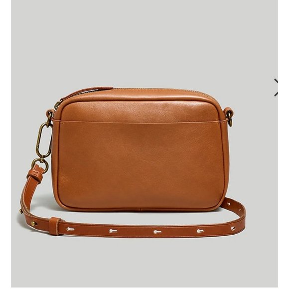 Madewell Handbags - Madewell $138 Leather Carabiner Medium Crossbody Bag Dried Maple NM966